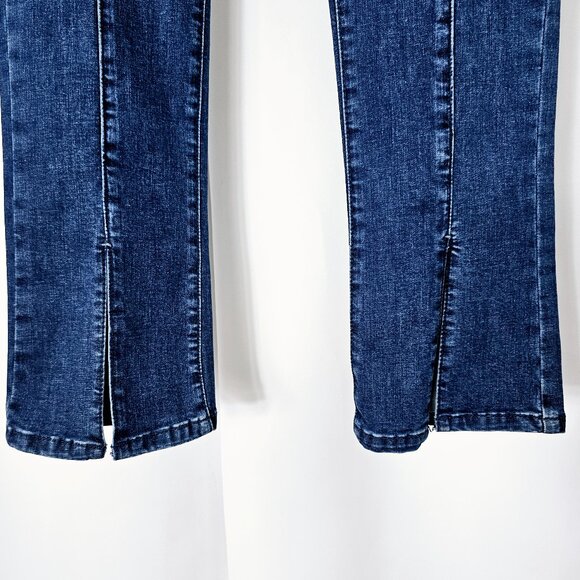 Free People Double Dutch Women's Split Front Mid Rise Pull On Jeggings Size M - Picture 3 of 16